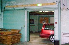 branddeurenvoormalige meubelfabriek de Gelderlanderachter de eveneens voormalige stoomlocomotief opstelplaats van station Culemborg